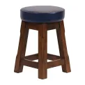 Everyday Wessex Vintage Low Stool with Bison Midnight Seat (2 Pack) - Image 1