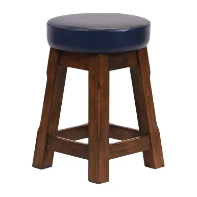 Everyday Wessex Vintage Low Stool with Bison Midnight Seat (2 Pack)