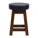 Everyday Wessex Vintage Low Stool with Bison Midnight Seat (2 Pack) - Image 2