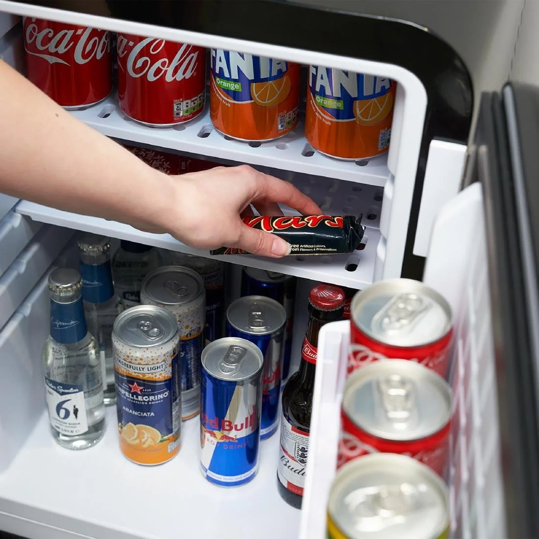 Corby Radley 40Ltr Solid Door Minibar Black - Image 2