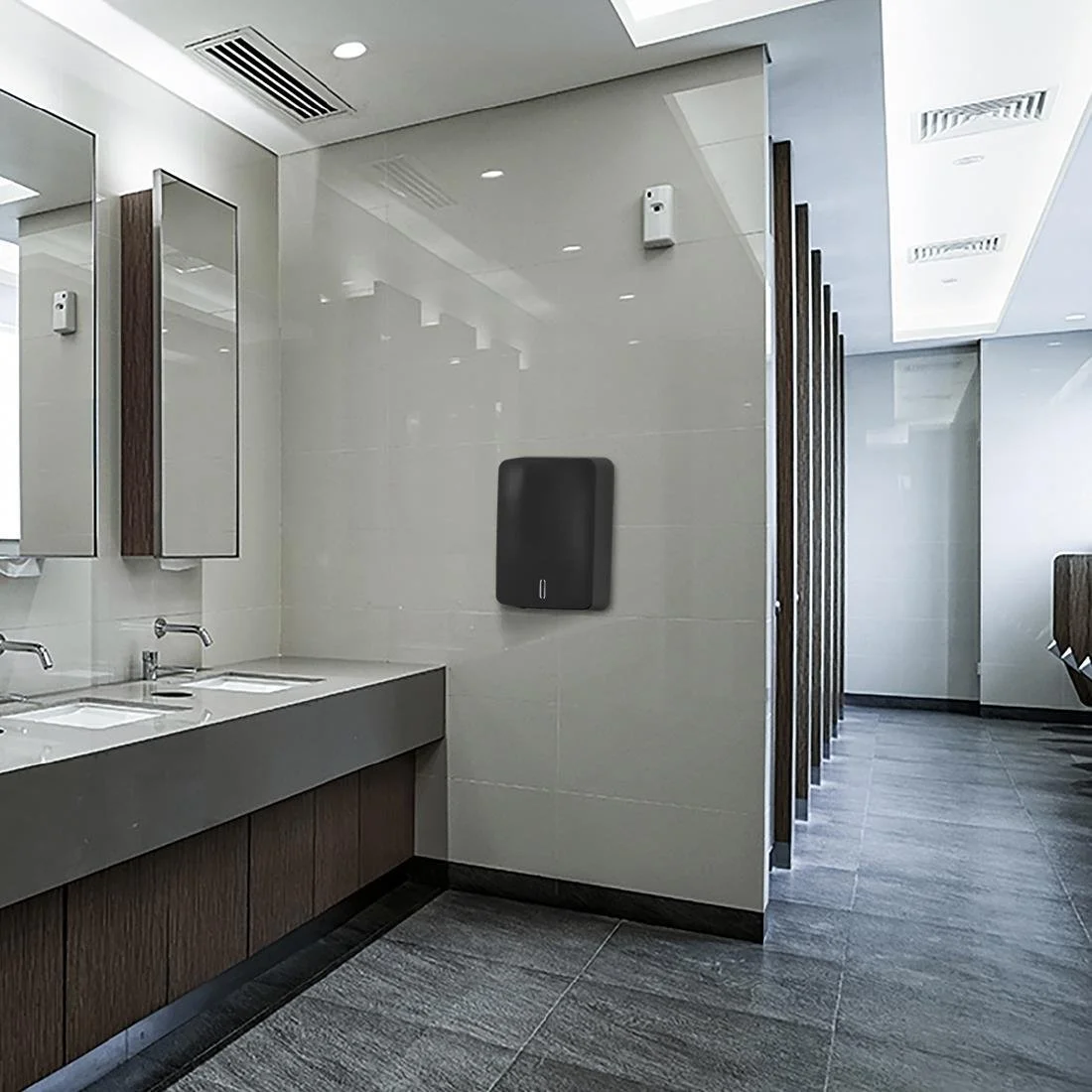 Dryflow Aura Hand Dryer Brushed Satin DFAU02 - Image 3