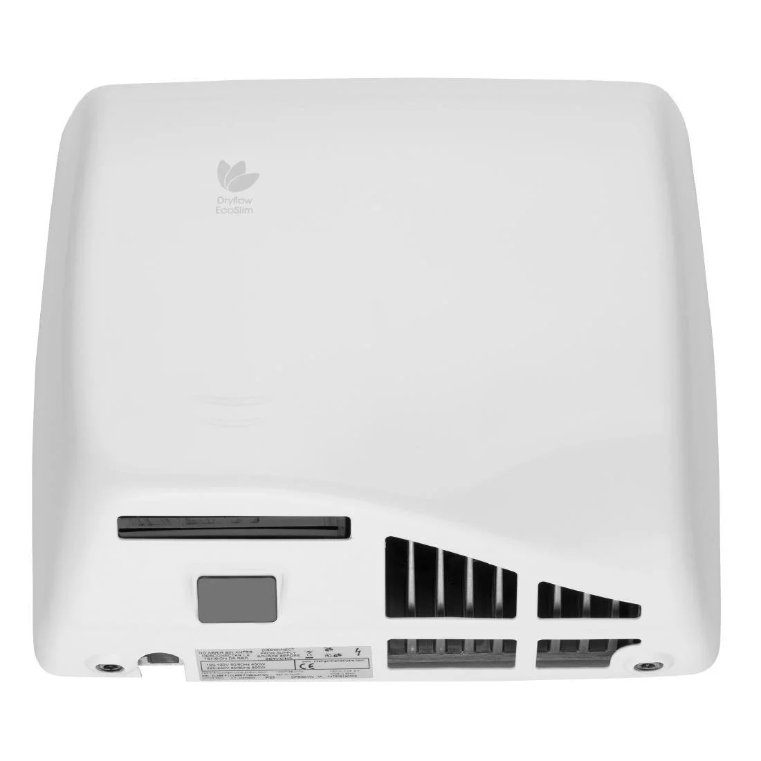 Dryflow EcoSlim HEPA Hand Dryer with Ioniser White DFES01W - Image 4