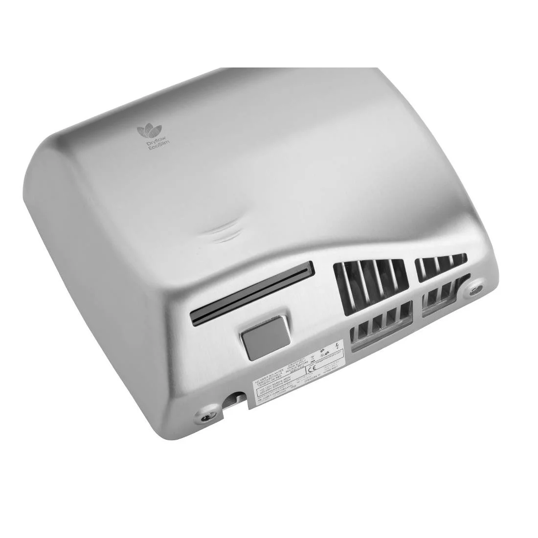 Dryflow EcoSlim HEPA Hand Dryer with Ioniser Brushed Satin DFES02BS - Image 5