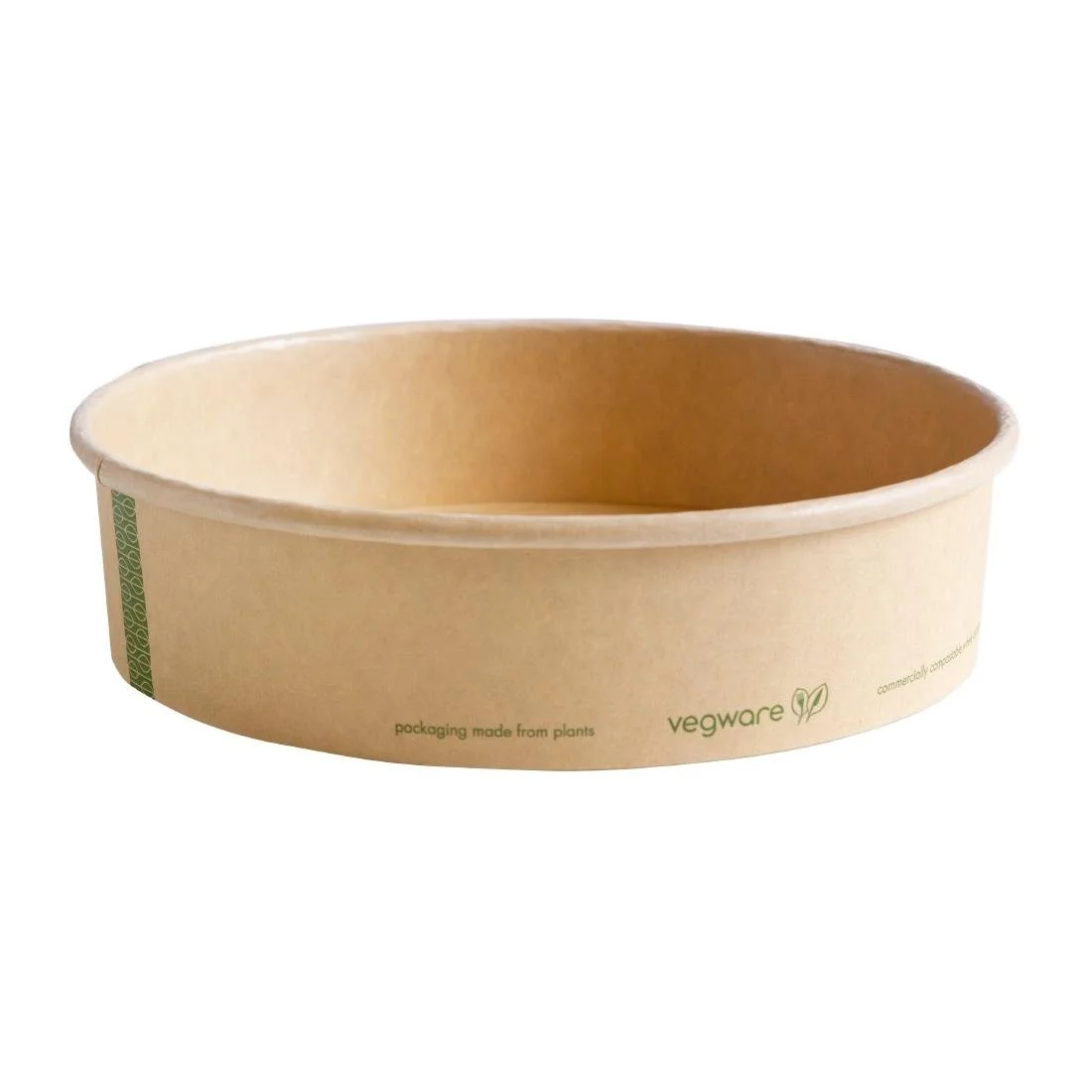 Vegware 185-Series Bon Appetit Kraft Food Bowls 26oz (300 Pack) - Image 1