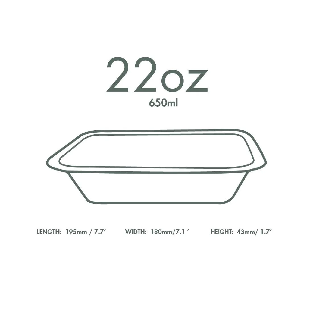 Vegware Gourmet Bagasse Bases Size 4 650ml (600 Pack) - Image 2