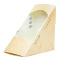 Vegware Deepfill Sandwich Wedges Kraft 75mm (500 Pack) - Image 1