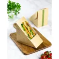 Vegware Deepfill Sandwich Wedges Kraft 75mm (500 Pack) - Image 4