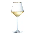 Cristal d'Arques Ultime Gold Band Wine Glasses 380ml (8 Pack) - Image 2