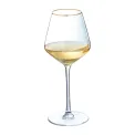 Cristal d'Arques Ultime Gold Band Wine Glasses 380ml (8 Pack) - Image 3