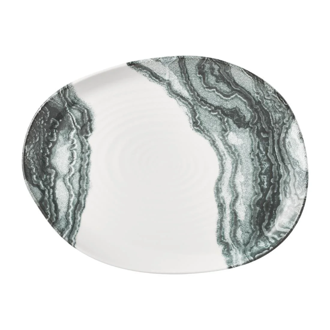 Churchill Tide Organic Platters Black 260x200mm (6 Pack) - Image 1