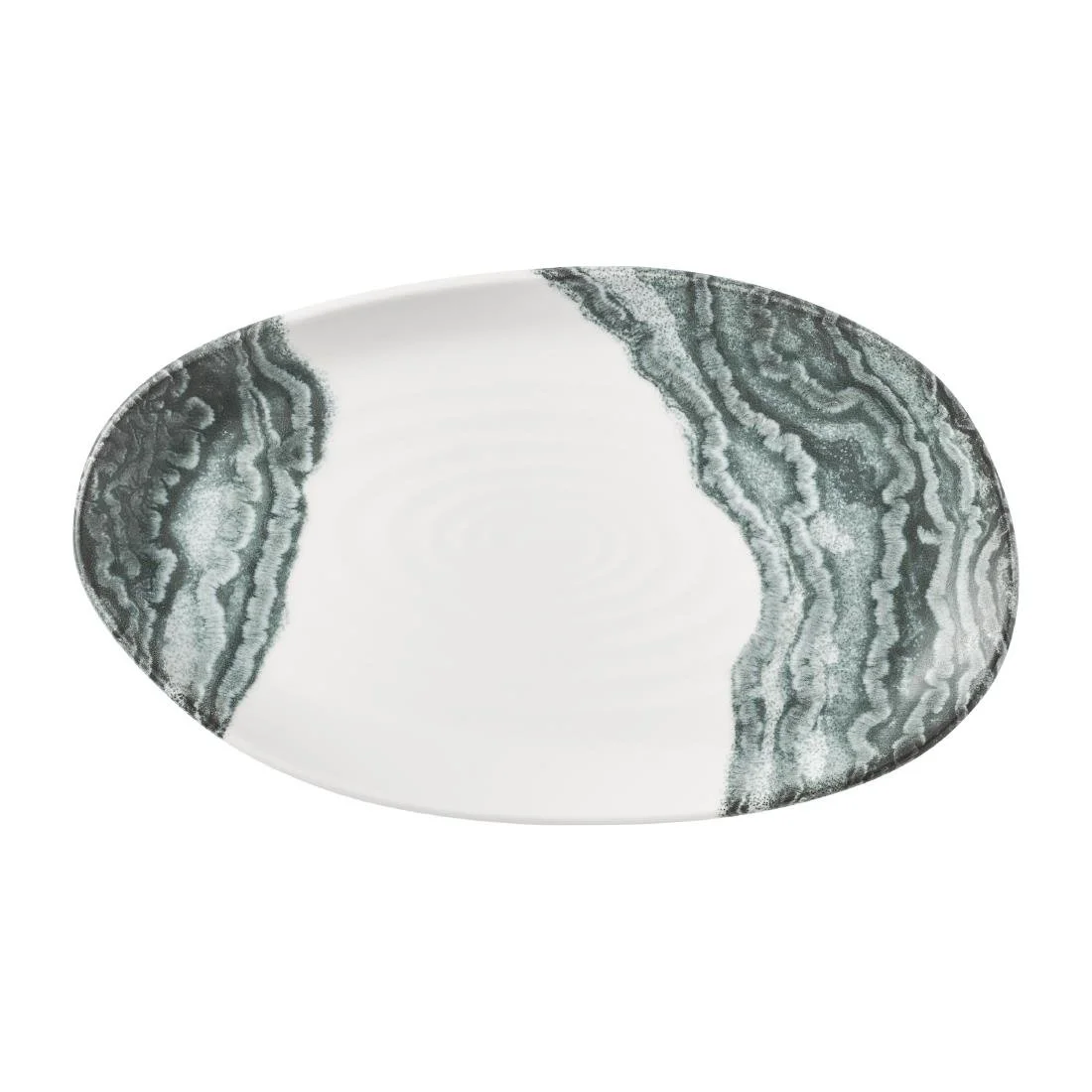 Churchill Tide Organic Platters Black 220x130mm (6 Pack) - Image 1