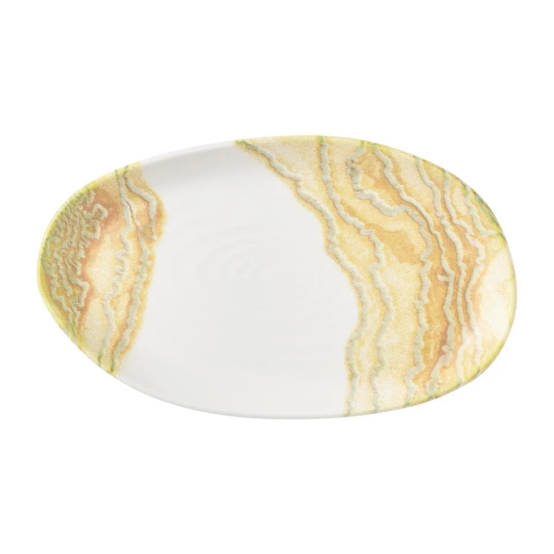 Churchill Tide Organic Platters Gold 220x130mm (6 Pack) - Image 1