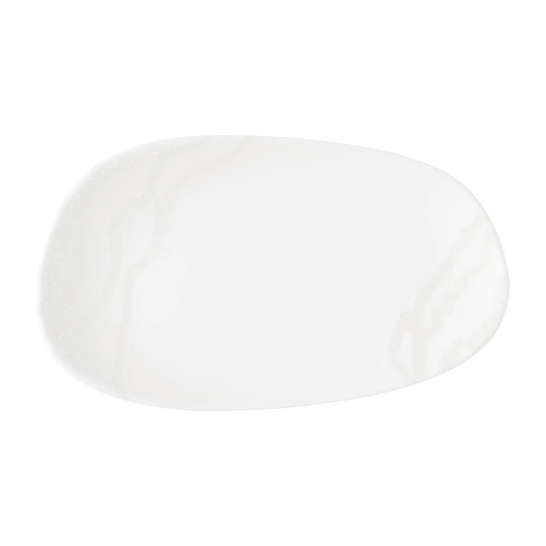 Churchill Tide Organic Oblong Plates White Opal 220x130mm (12 Pack) - Image 1