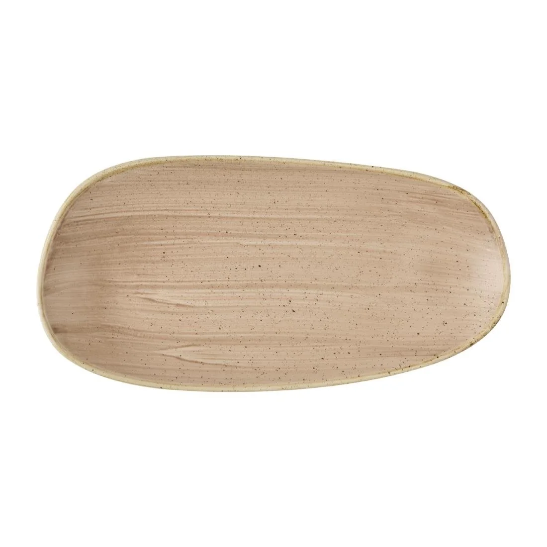 Churchill Stonecast Opal Oblong Plates Truffle 300x150mm (12 Pack)