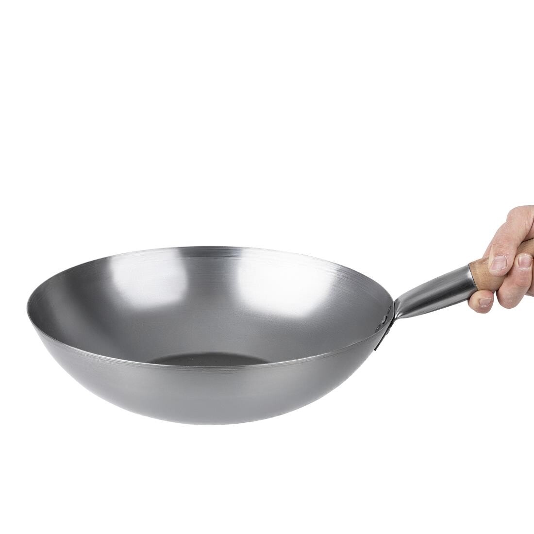 Vogue Mild Steel Wok Flat Base 356mm
