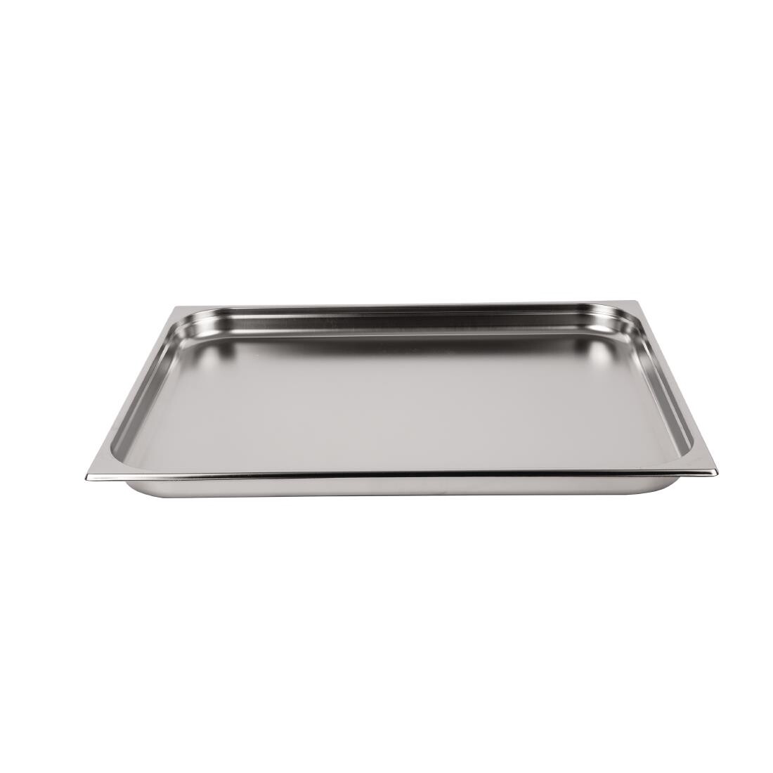 Vogue Stainless Steel 2/1 Double Size Gastronorm Pan 40mm