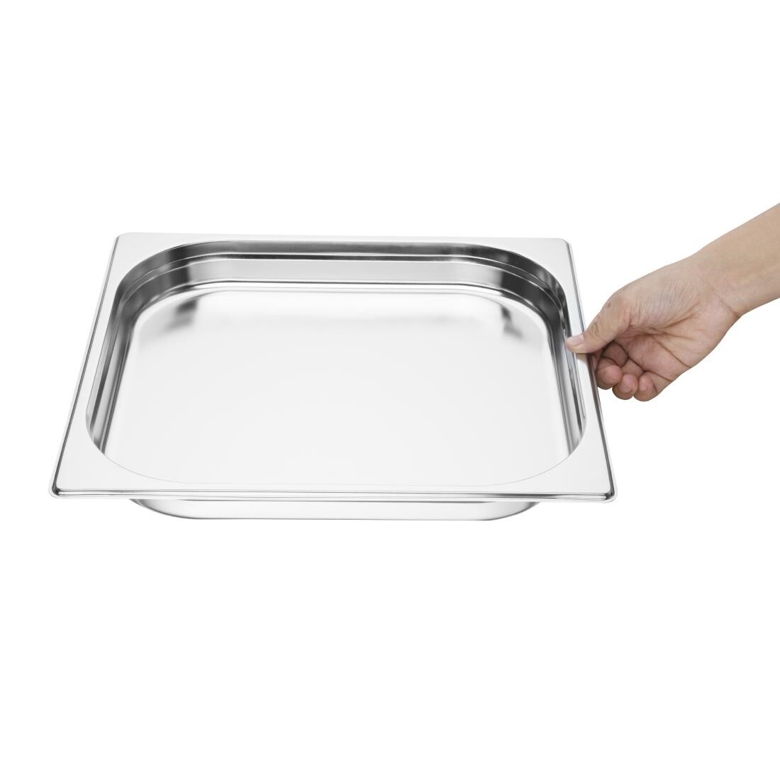 Vogue Stainless Steel 2/3 Gastronorm Pan 40mm