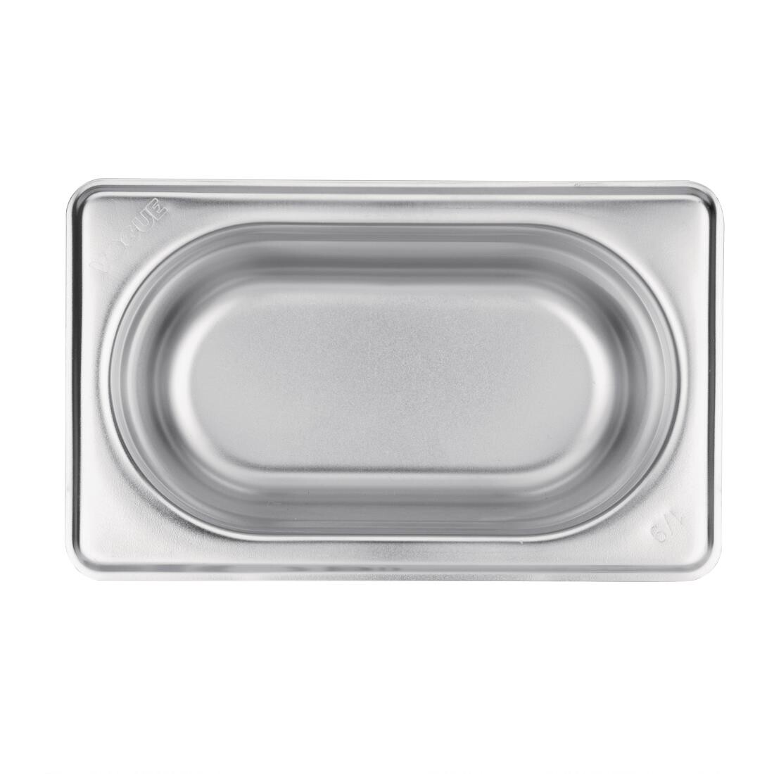 Vogue Stainless Steel 1/9 Gastronorm Pan 100mm
