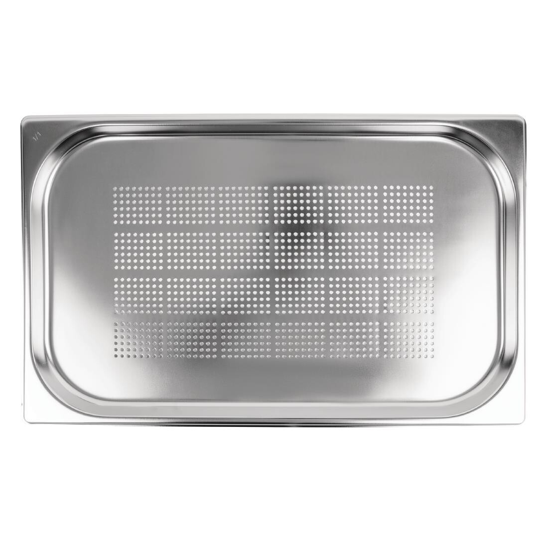 Vogue Stainless Steel Perforated 1/1 Gastronorm Pan 20mm