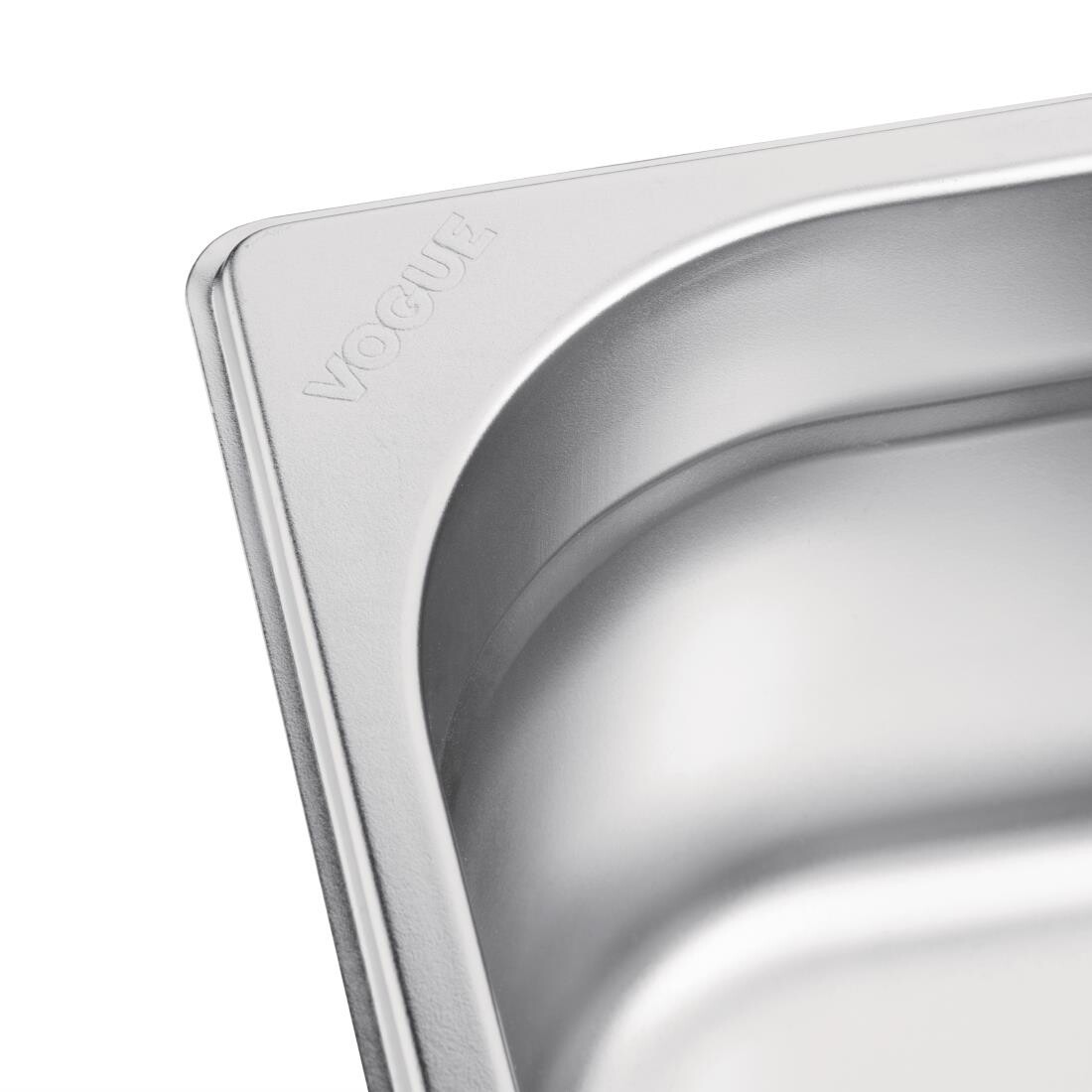 Vogue Stainless Steel 1/1 Gastronorm Pan 150mm