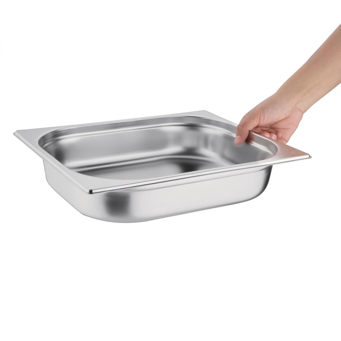 Vogue Stainless Steel 1/2 Gastronorm Pan 65mm