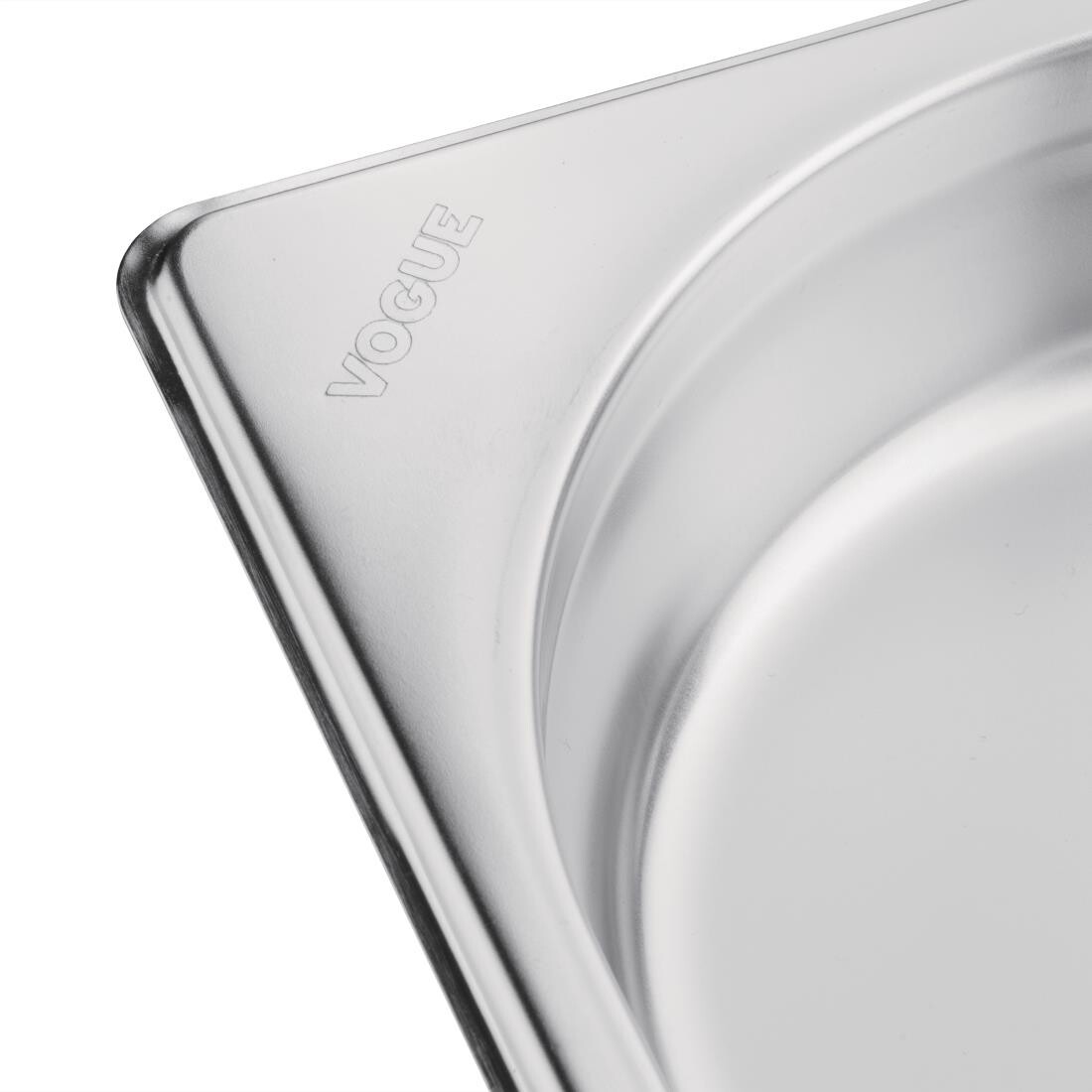 Vogue Stainless Steel 1/1 Gastronorm Pan 40mm