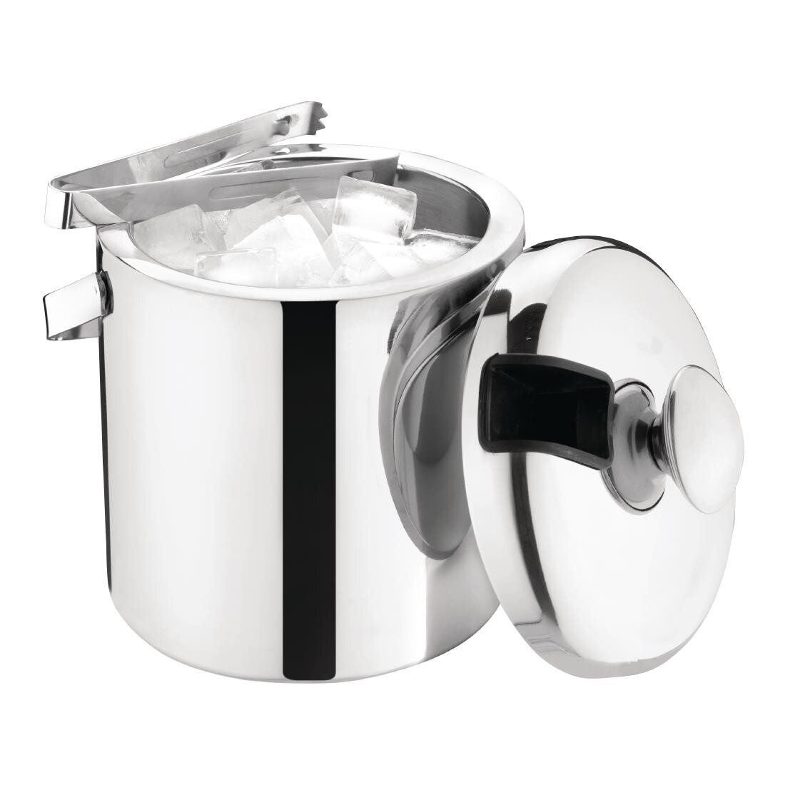 Ice Bucket with Lid and Tongs