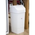 SYR Swing Lid Bin White