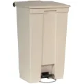 Rubbermaid Step-On Pedal Bin Beige 87Ltr - Image 1