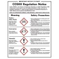 Vogue COSHH Regulations Sign