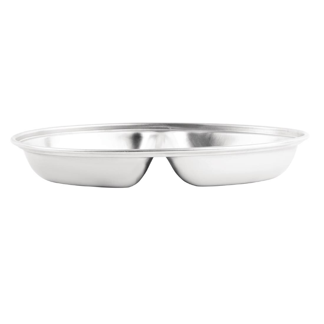 "Olympia Oval Vegetable Dish Two Compartments 200mm"