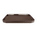 Kristallon Plastic Fast Food Tray Brown Medium