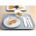 Kristallon Plastic Fast Food Tray Grey Large