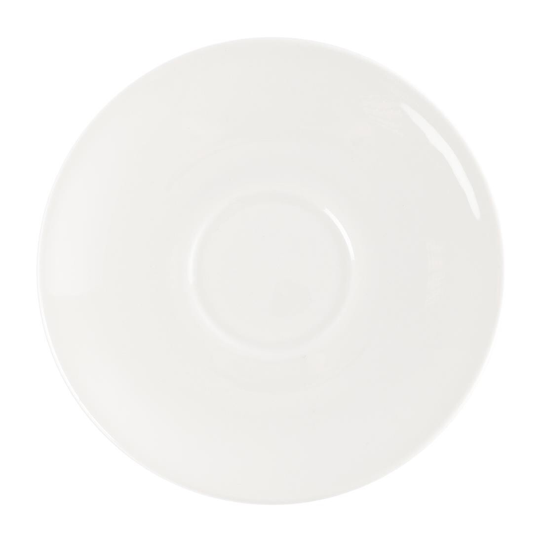 Churchill Plain Whiteware Saucers 160mm