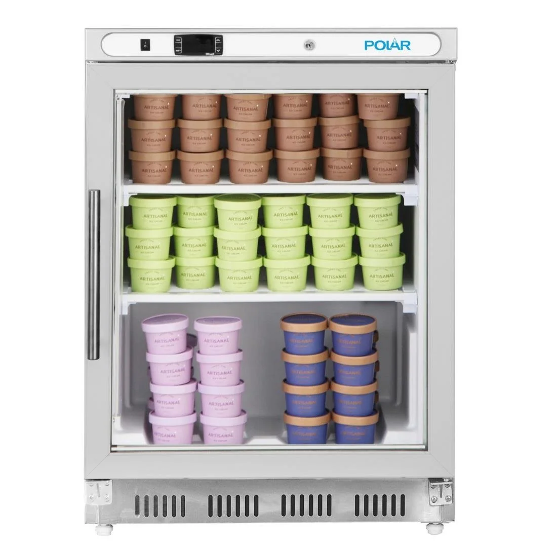 Polar C-Series Undercounter Stainless Steel Display Freezer 129Ltr - Image 4