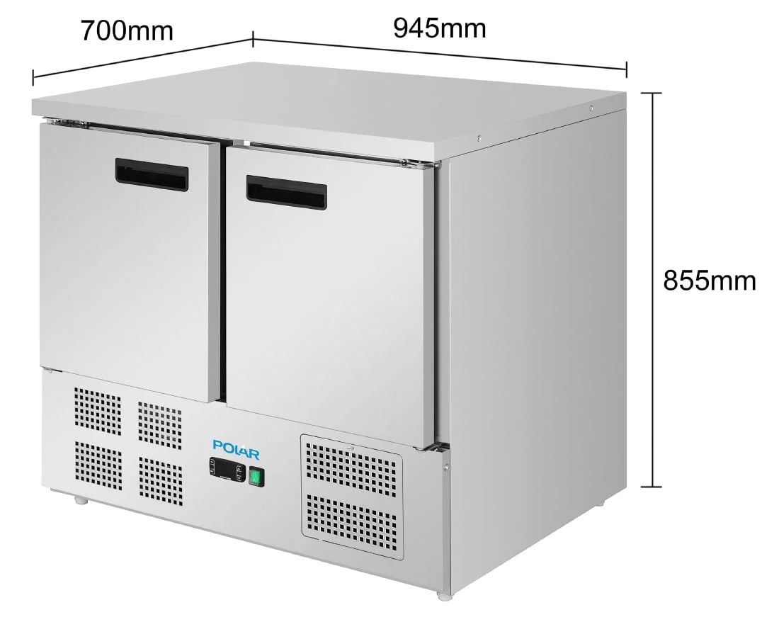 Polar G-Series Double Door Counter Freezer 257Ltr - Image 7