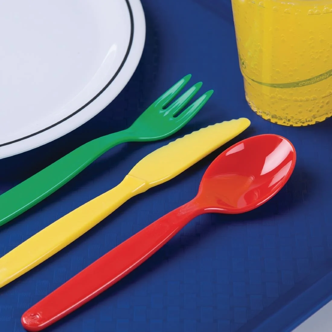 Polycarbonate Fork Red Kristallon
