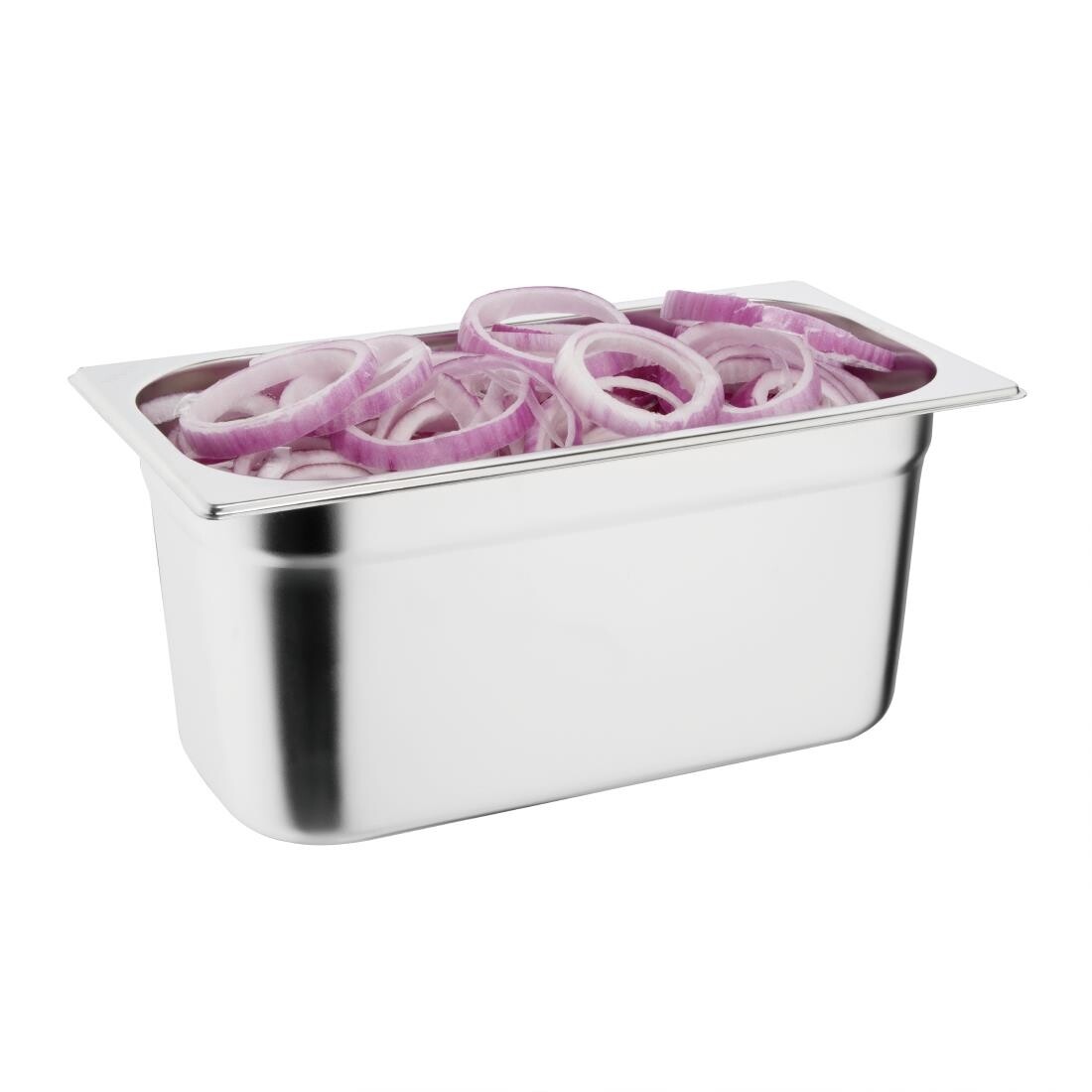 Vogue Stainless Steel Gastronorm Set 3 x 1/3 with Lids