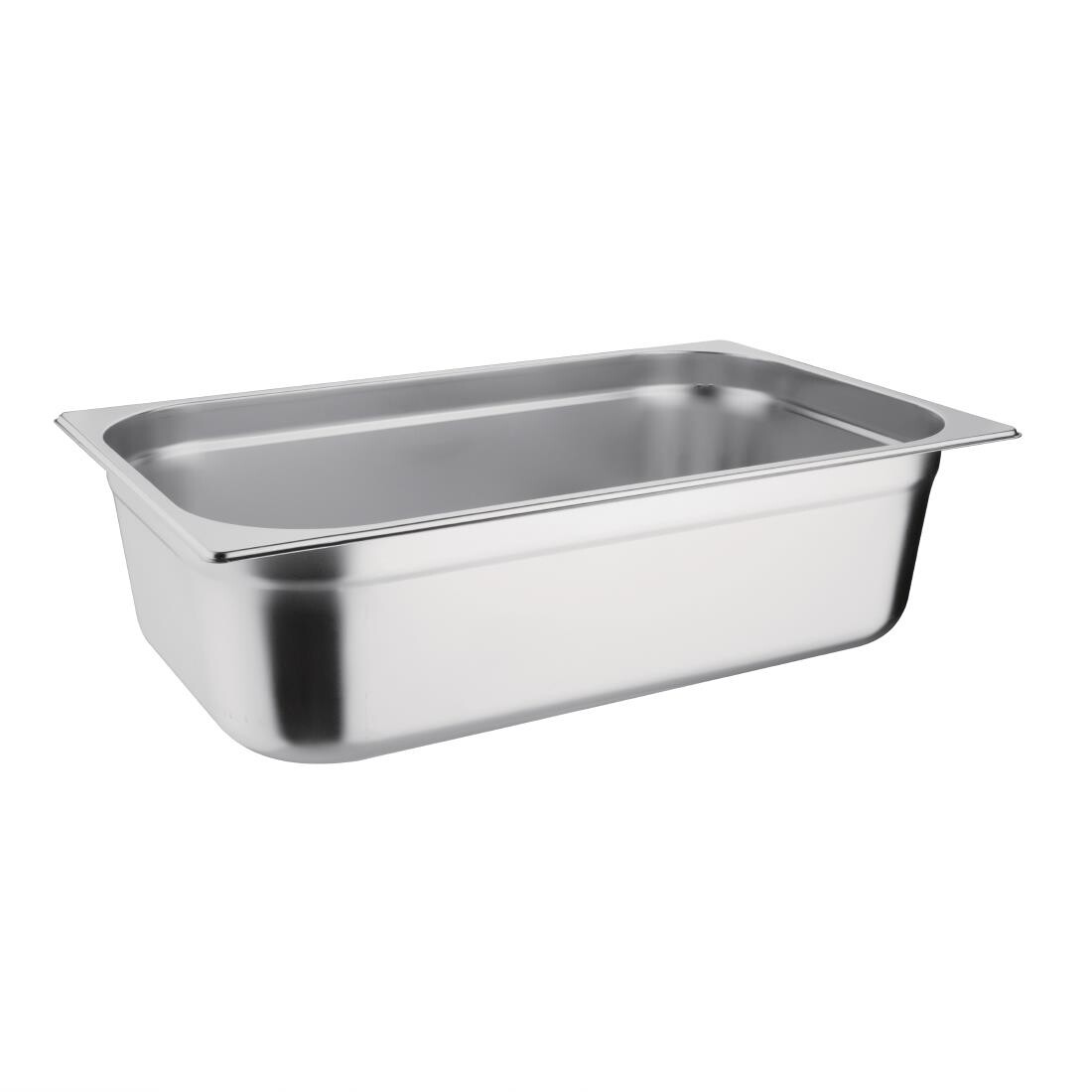 Vogue Stainless Steel 1/1 Gastronorm Pan with Lid