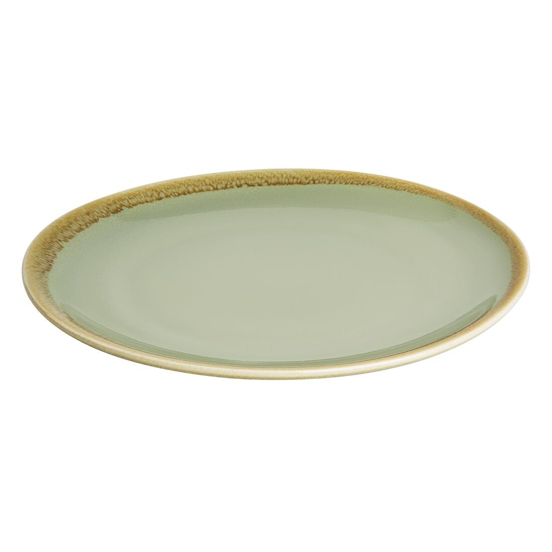 Olympia Kiln Round Coupe Plate Moss 230mm