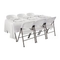 Special Offer Bolero 6ft Centre Folding Table with Six Folding Chairs