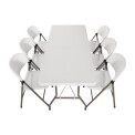 Special Offer Bolero 6ft Centre Folding Table with Six Folding Chairs