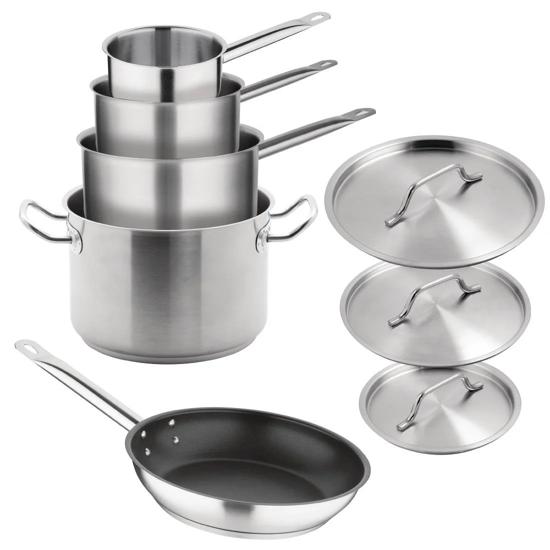 Vogue Cook Like A Pro 4-Piece Stainless Steel Cookware - Image 1