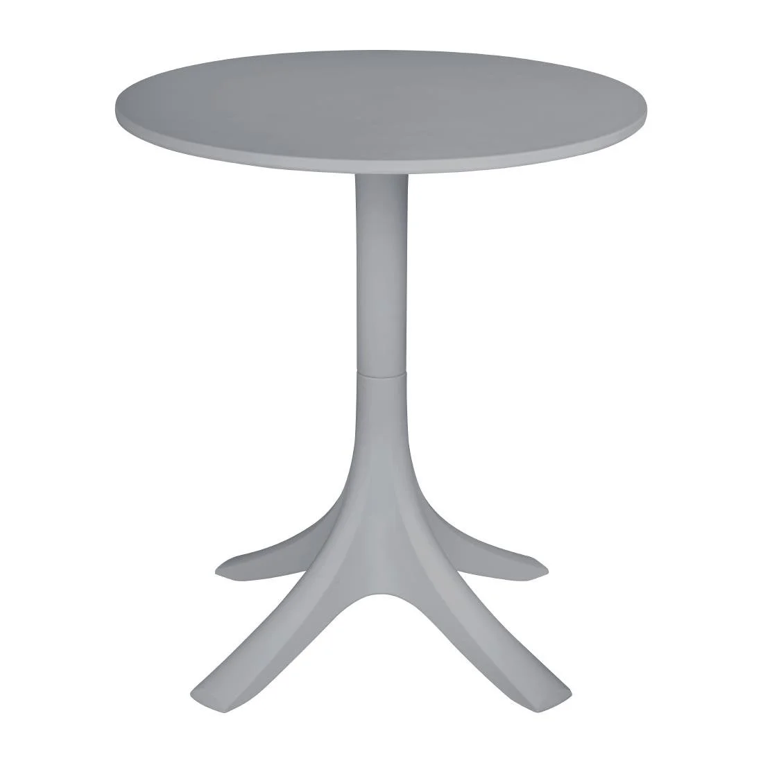 Bolero Lorenzo 600mm Round Café Table - Medium Grey - Image 1