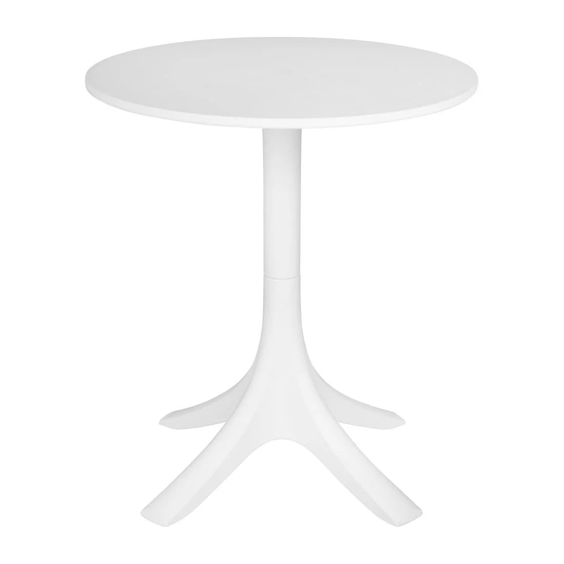Bolero Mateo 600mm Round Café Table - White - Image 1