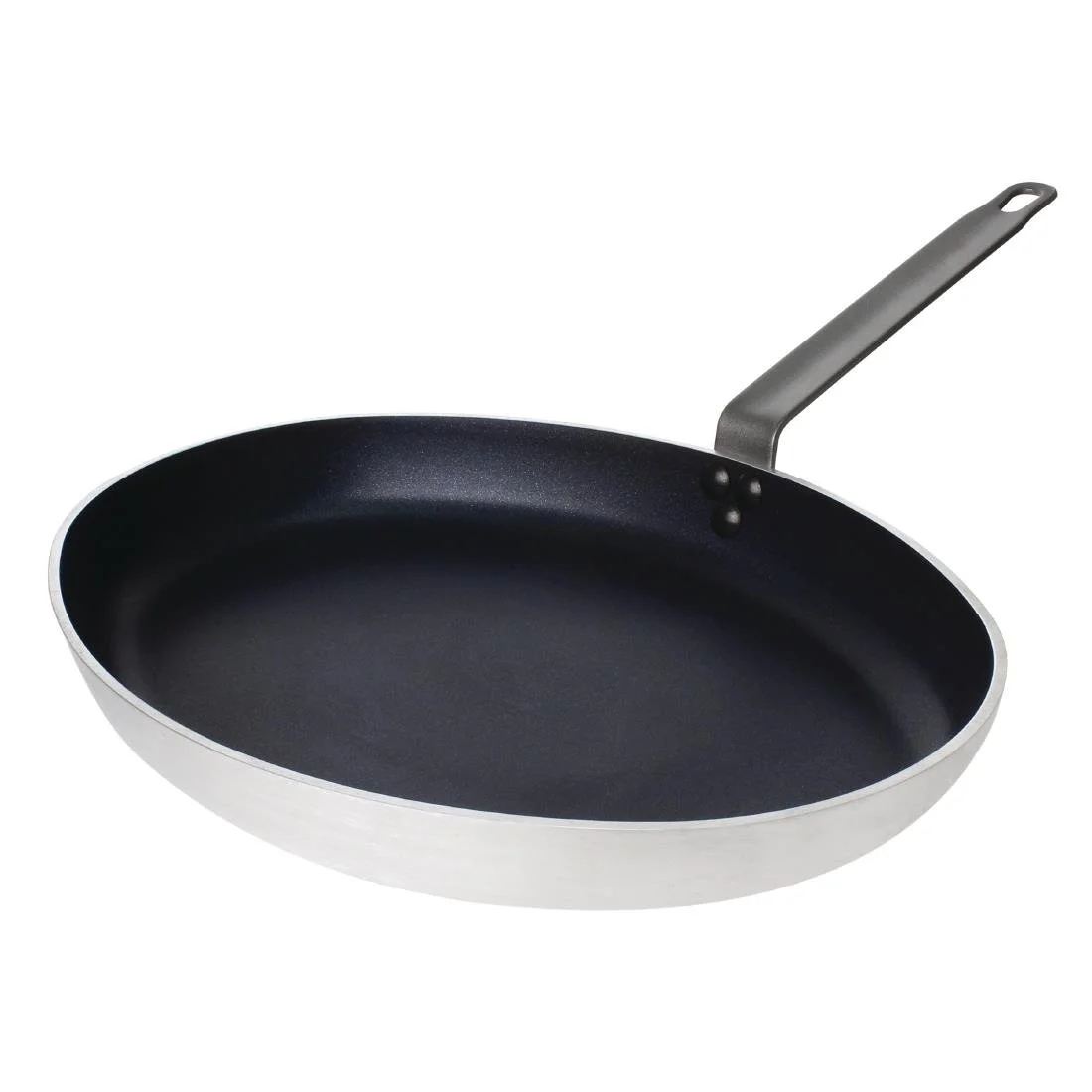 Vogue Aluminium Non-Stick Teflon Platinum Plus Oval Frying Pan 36cm - Image 1