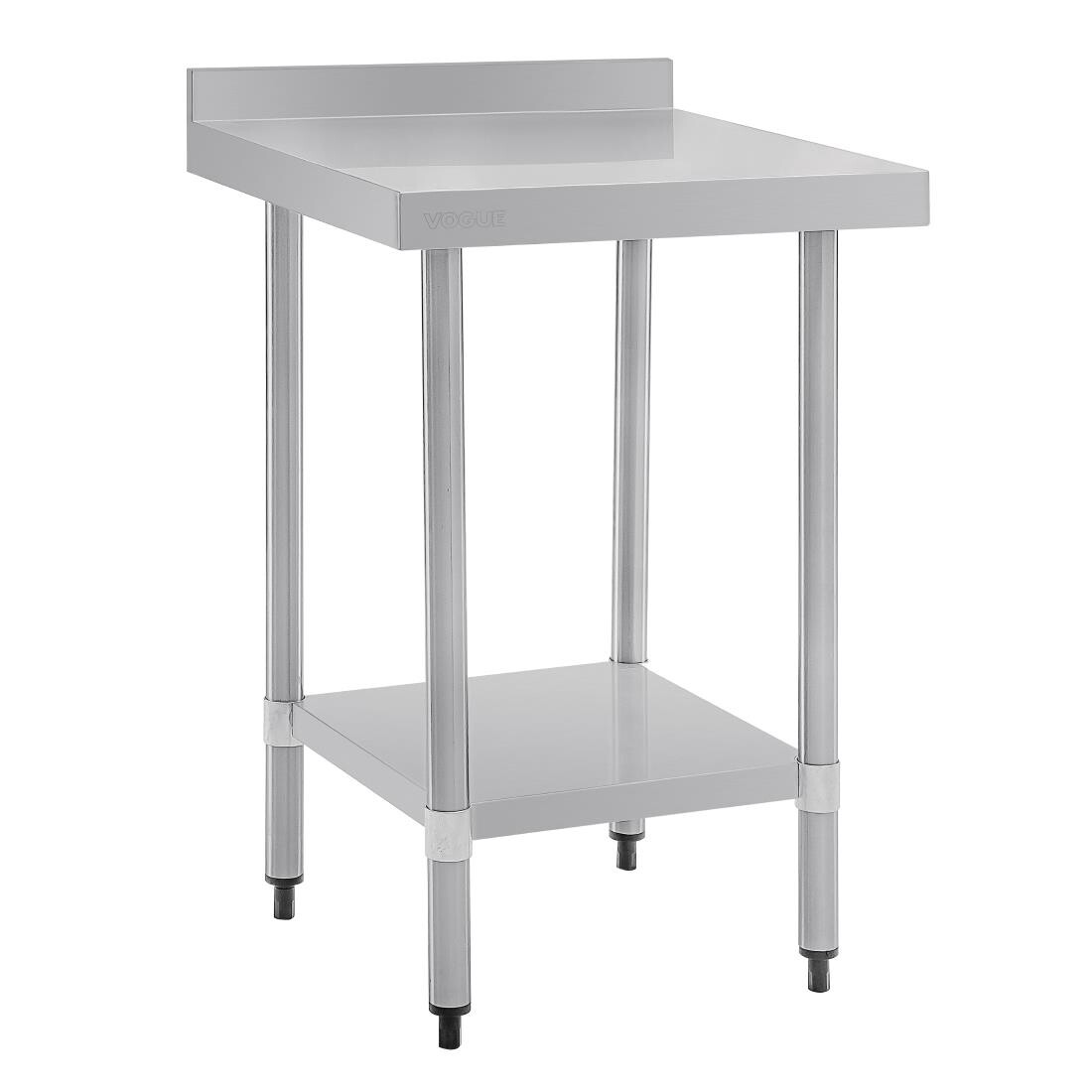 Vogue Stainless Steel Prep Table with Upstand 600mm