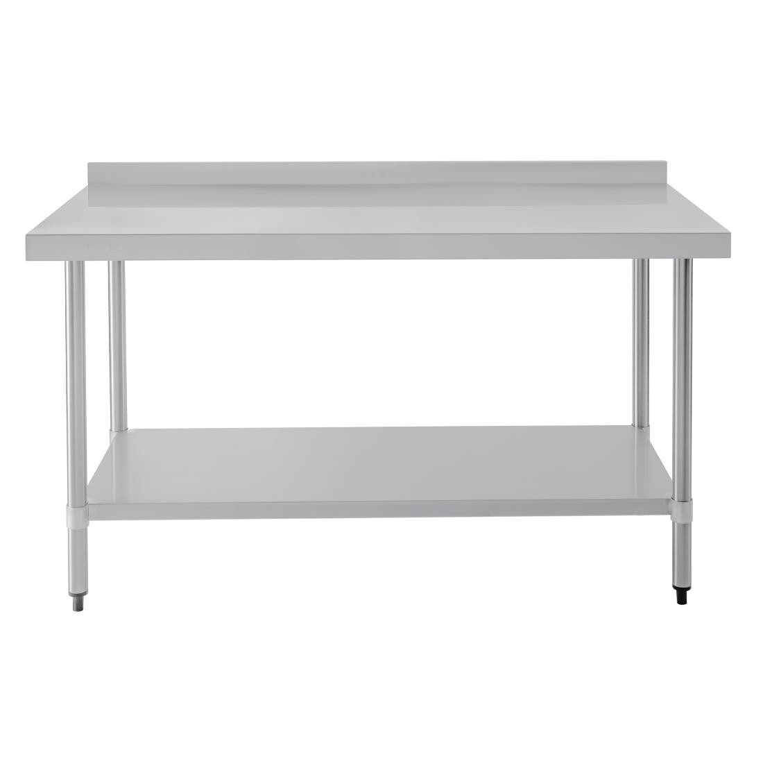 Vogue Stainless Steel Prep Table with Upstand 1500mm