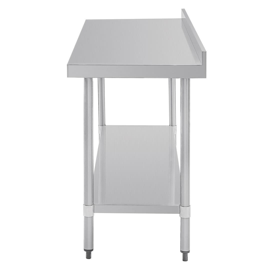 Vogue Stainless Steel Prep Table with Upstand 1800mm