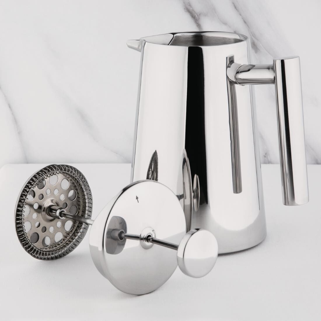 Olympia Insulated Stainless Steel Cafetiere 6 Cup